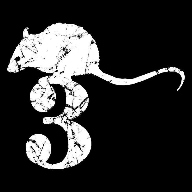 PUNKROCK rats nr. 3 - look usagé - souris - rat