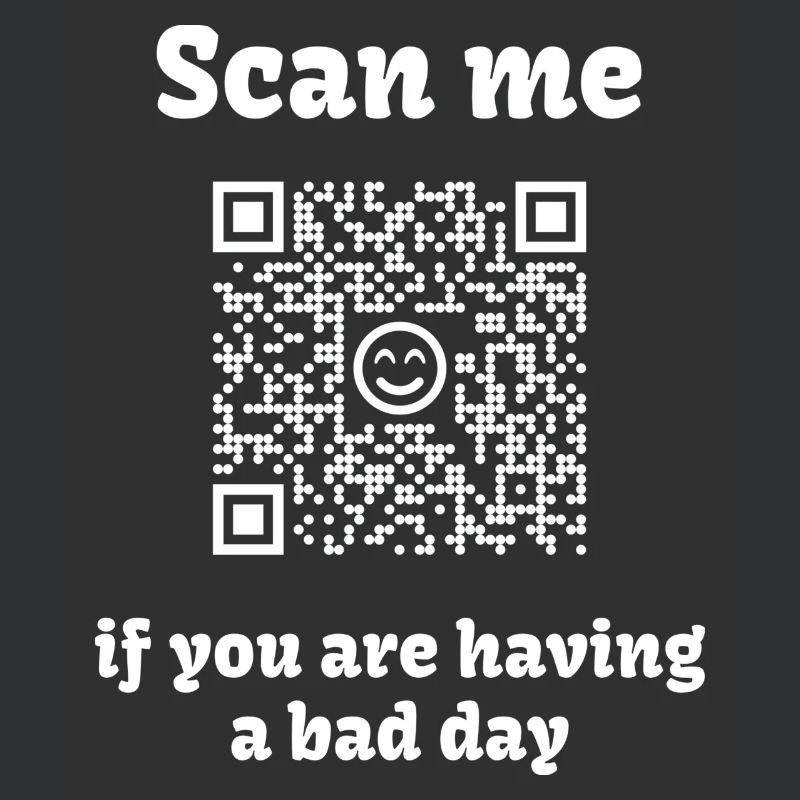 Code QR avec message sain