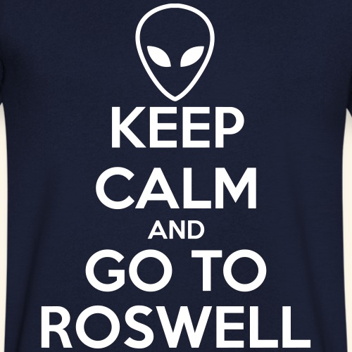 keep calm go to Roswell - T-shirt bio col V Stanley & Stella Homme