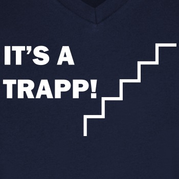 It's a trapp! - V-neck T-shirt for menn