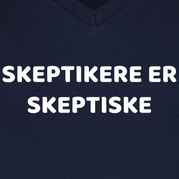 Skeptikere er skeptiske - V-neck T-shirt for menn