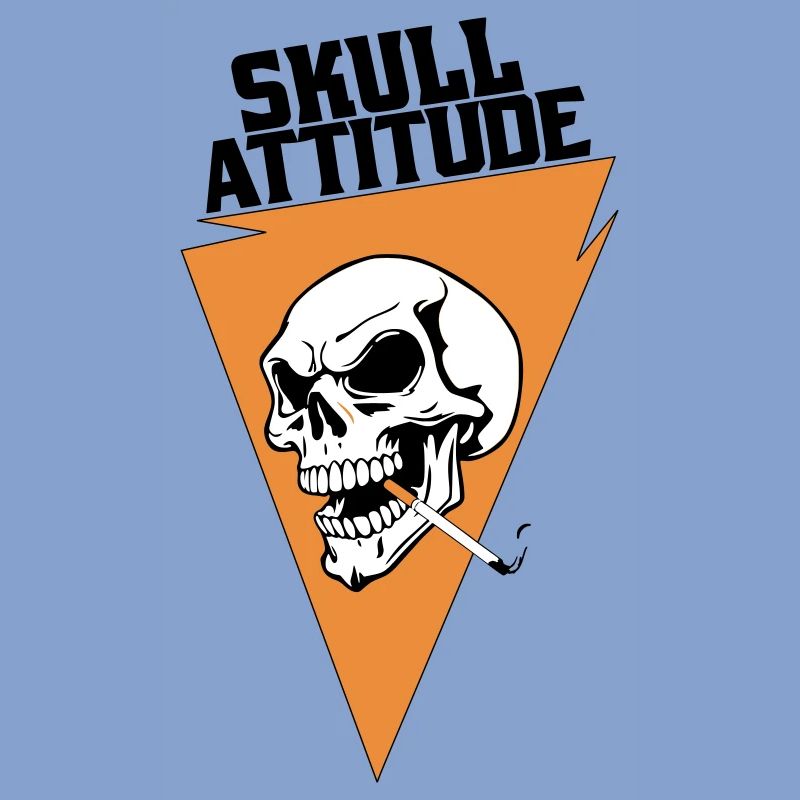 Rebel Skull with Triangle Cigarette
