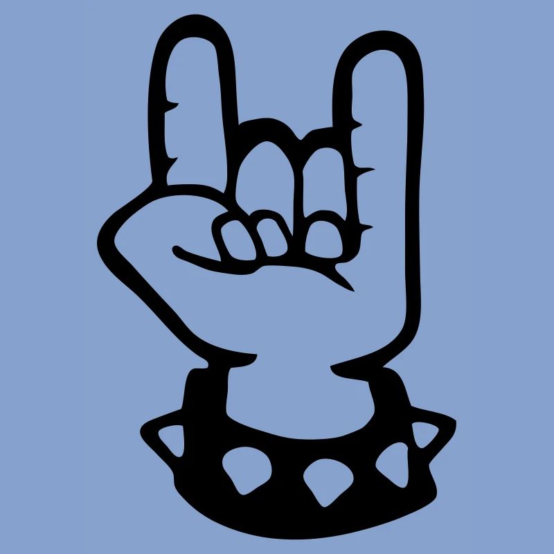 signe cornu metal fork rock hand sign devil hard