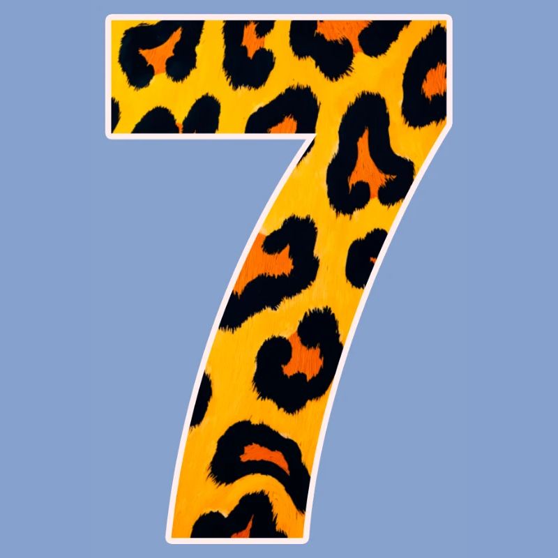 Leopard 7 Neon Pattern