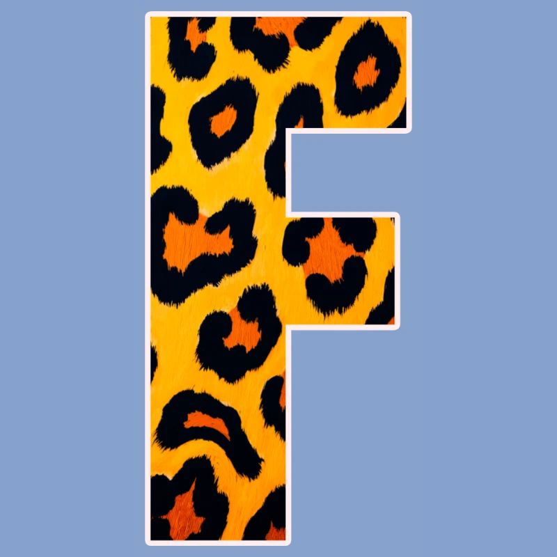 Leopardeneffekt Feuerorange Muster
