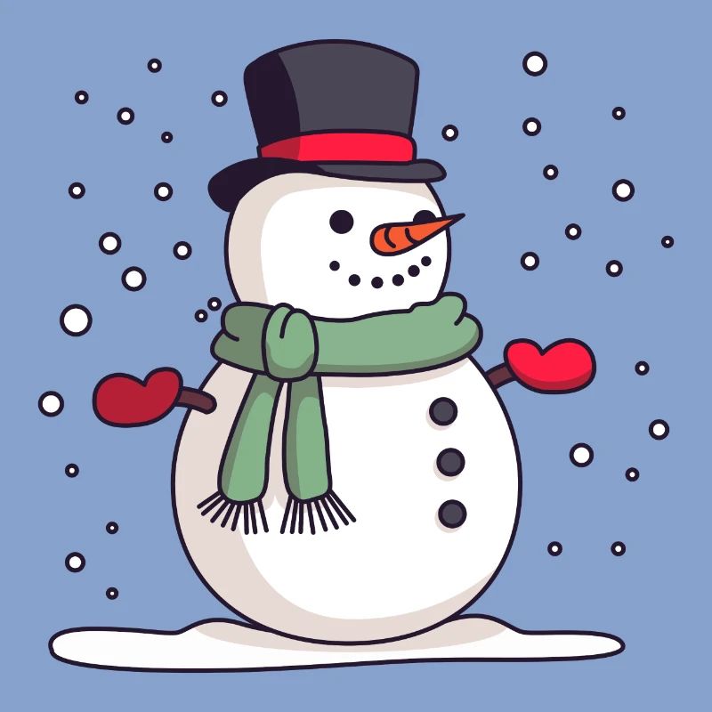 Snowman with hat