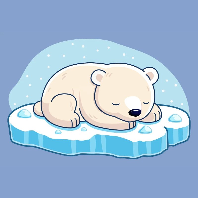 Schlafender Eisbär