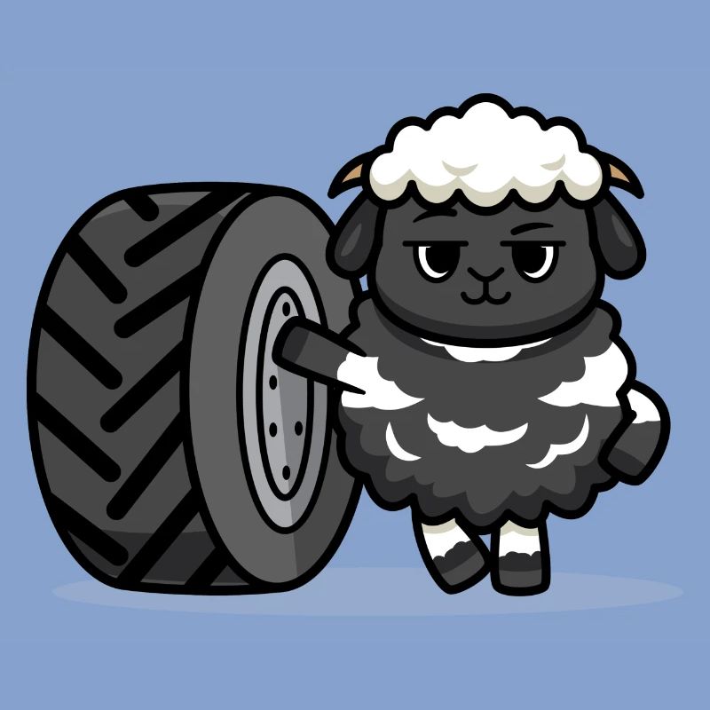 Tractor sheep