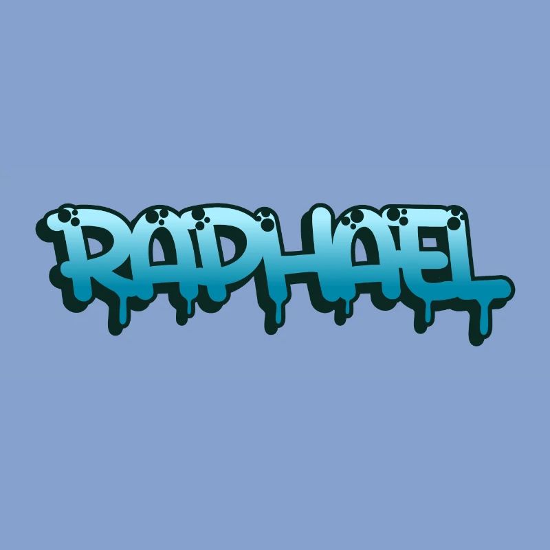 Graffiti prénom Raphael