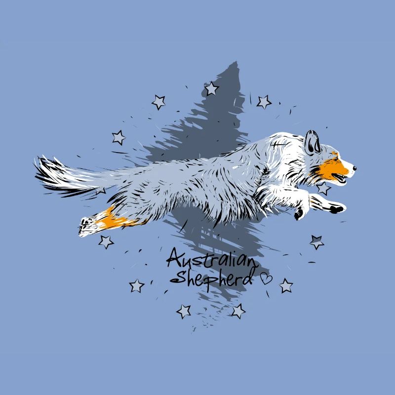 Aussie, blue merle