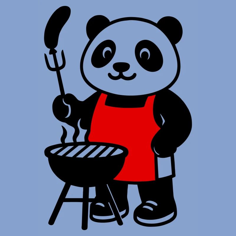 Panda BBQ - Ein süßer Panda mitten in einer Ba-Session