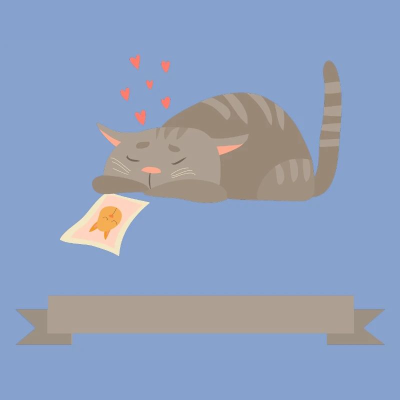 Eine verliebte Katze