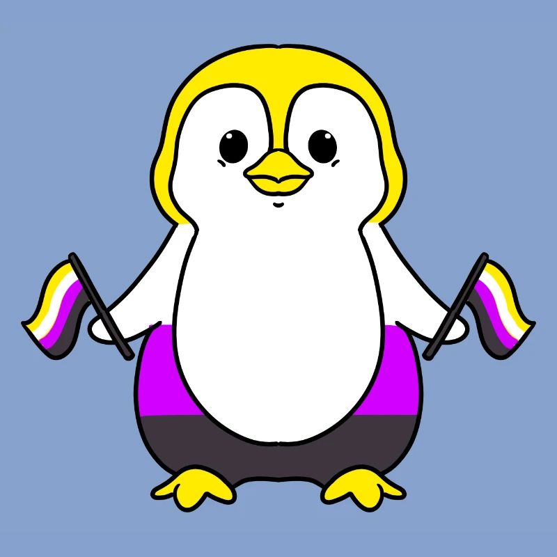 Nonbinary Penguin Nonbinary Pride