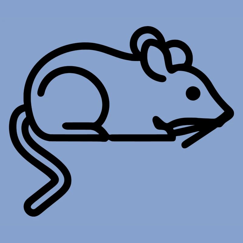 Icône de souris - Conception simple de contour noir
