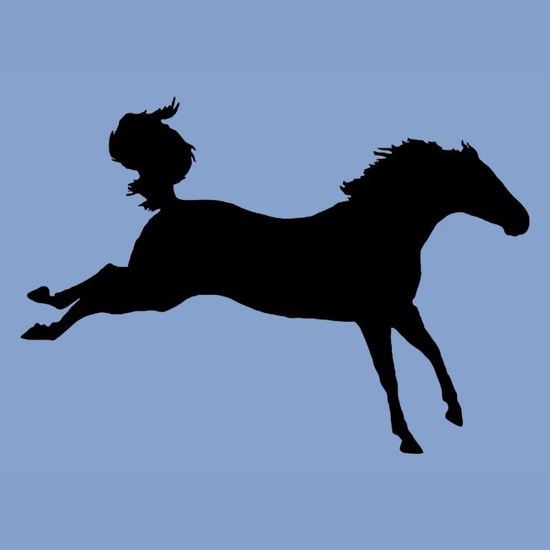 Pferd Buckelt und Tritt