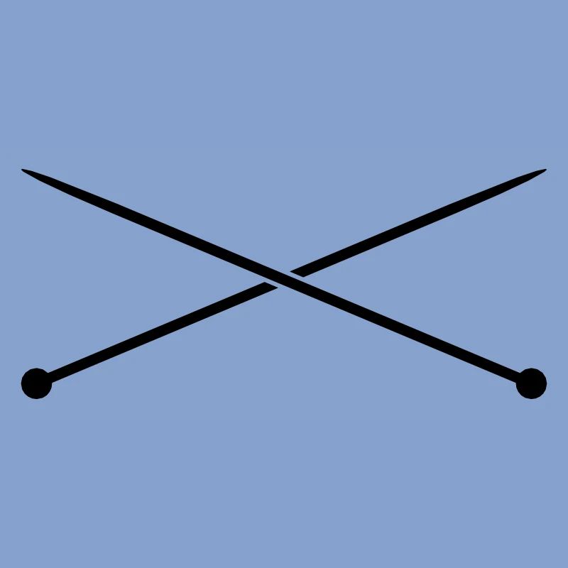 Knitting needles sewing needles design