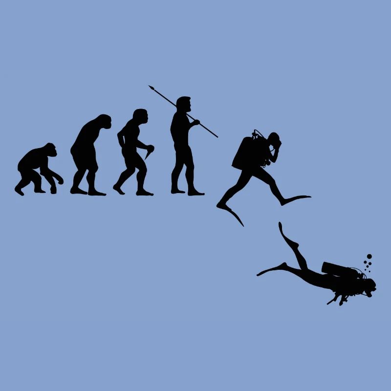 Evolution Graphic Diver Diving Scuba Diver Apnoe S