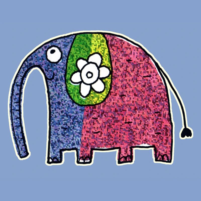 Mignon éléphant coloré Eli
