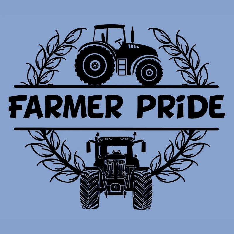 Farmer power design tractor text Farmer pride