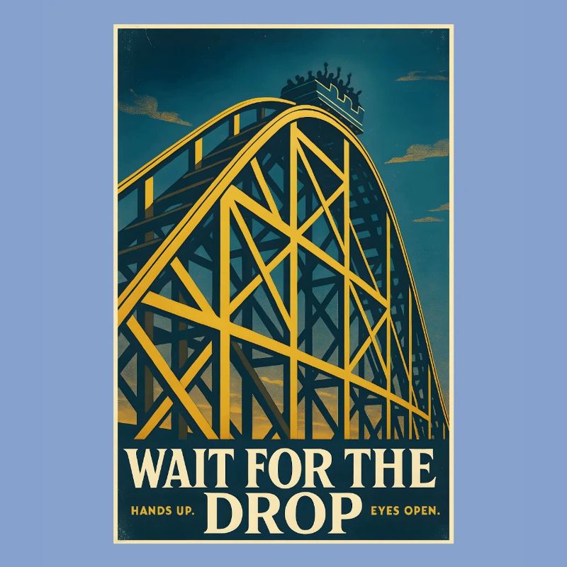 Warte auf den Drop | Achterbahn Thrill