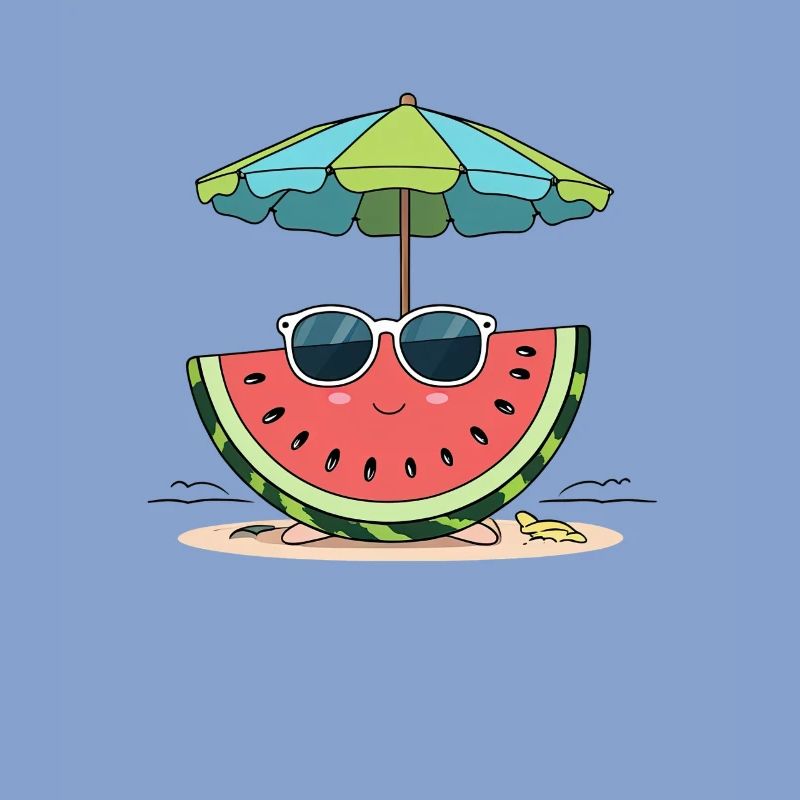 Pastèque d’été sur la plage