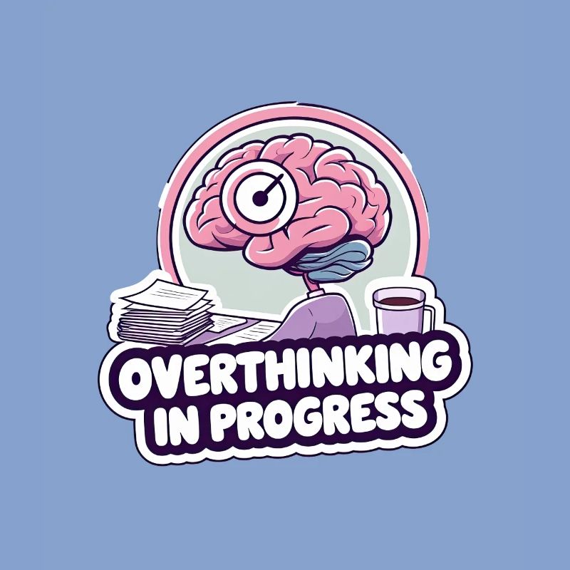 Overthinking in Progress – Lustiges Gehirn