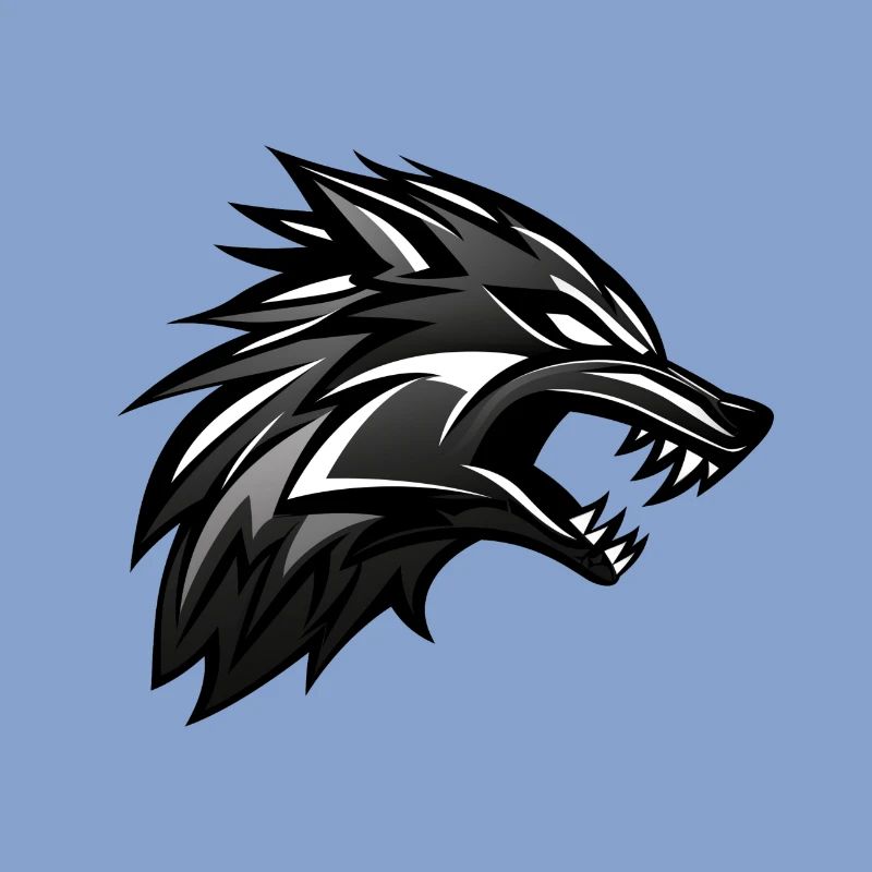 Wolf Emblem, Wild Wolf, Wolf Head