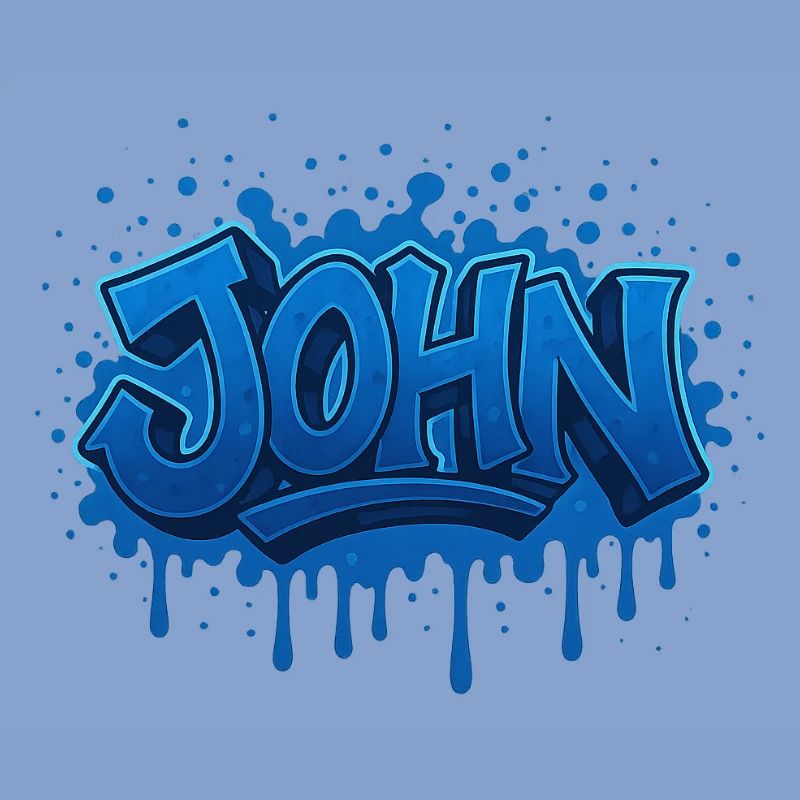 Graffiti JOHN Name Gift Ideal Printable On