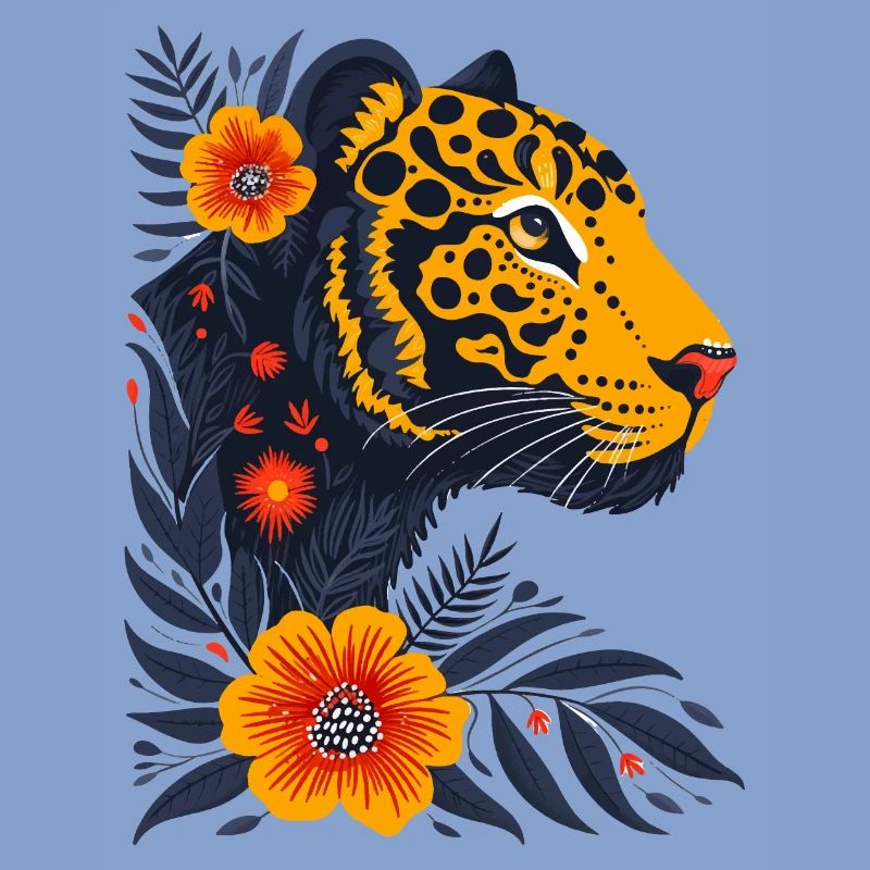 Boho Blütentiger