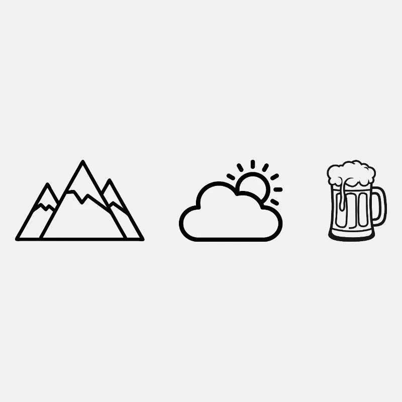 Sun, clouds, mountains and beer!