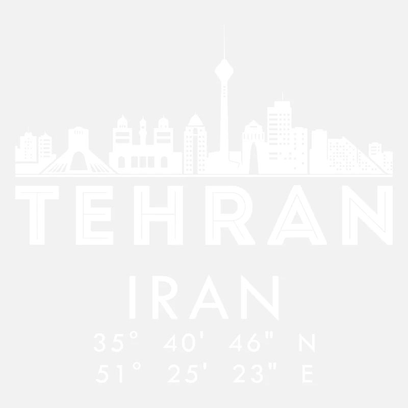 Tehran Iran Silhouette Gift Iranian Falgge