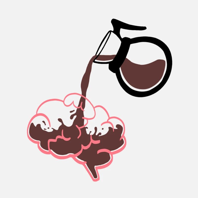 Energized for the day, hot coffee