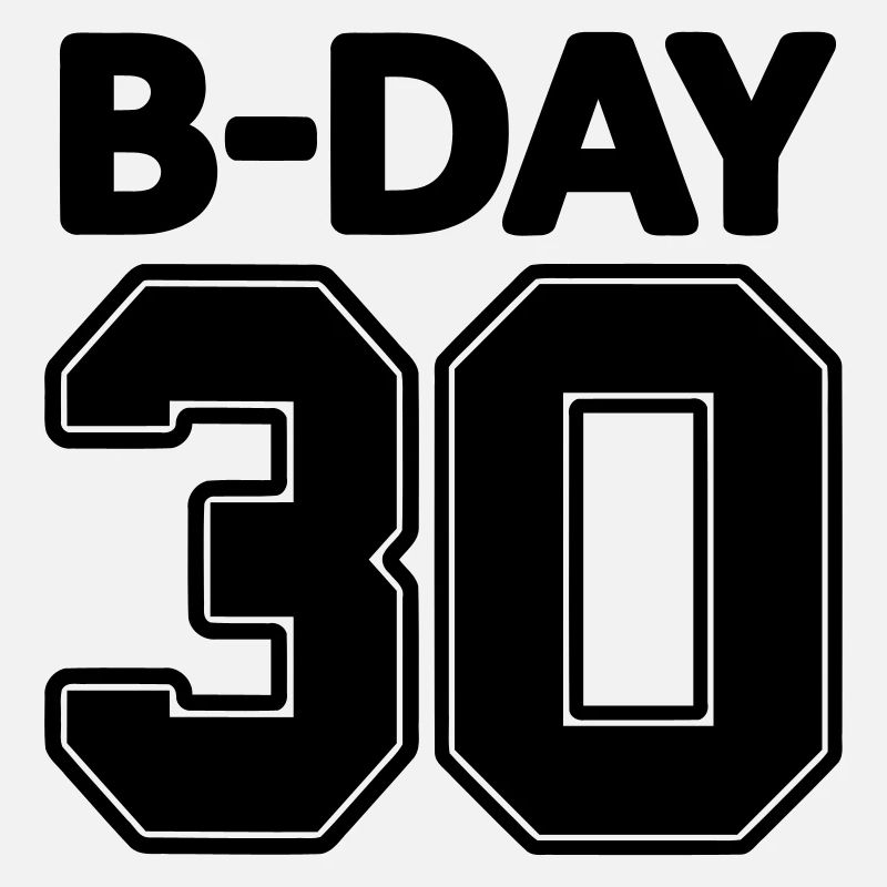 30 numéros de numéro d'anniversaire rond numéro de maillot