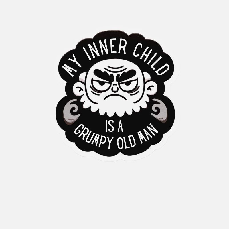 Grumpy Old Man Inner Child Sarcastic