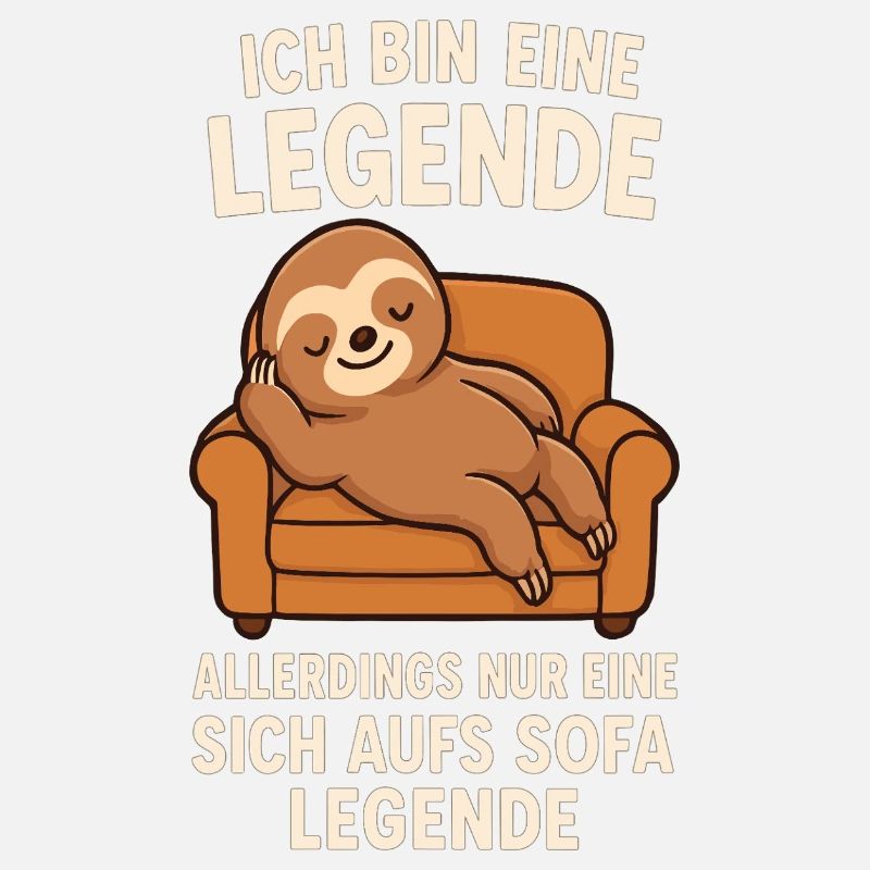 Sloth Sofa Legend Funny Saying