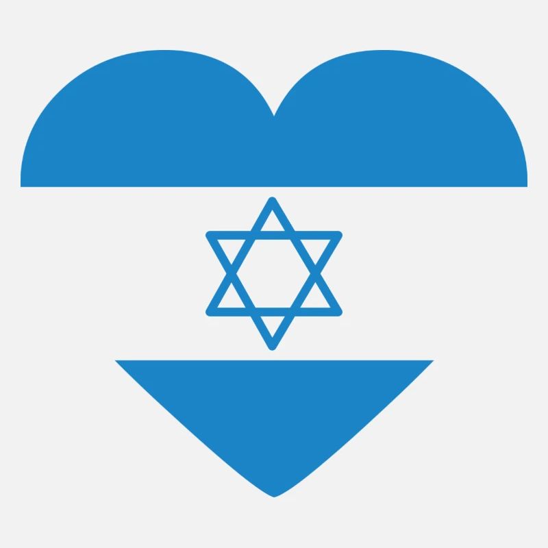 Drapeau coeur d’Israël