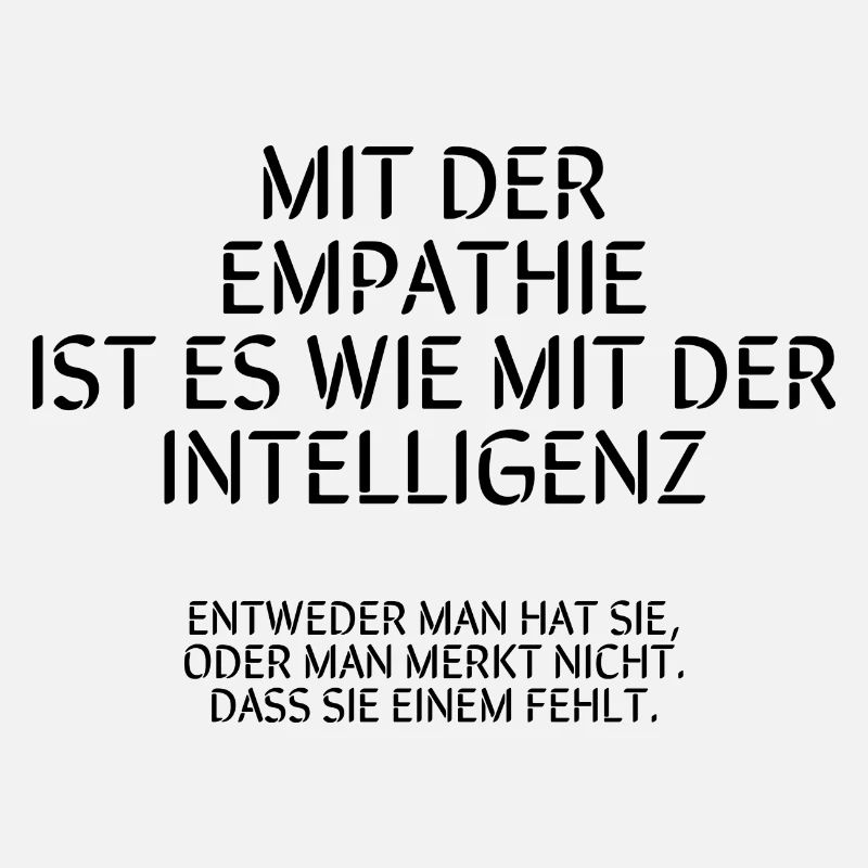 Mit der Empathie ist es wie mit der Intelligenz