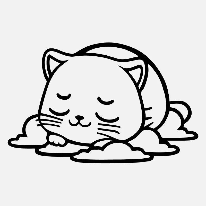 petit chat qui dort