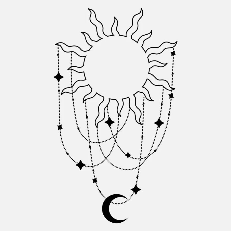 Moon and sun