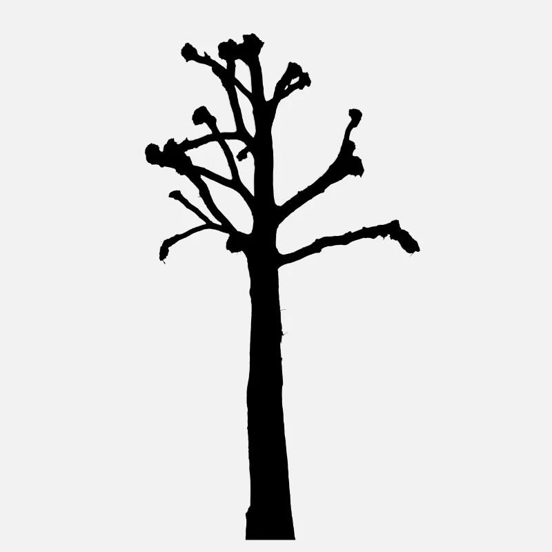 Tree without crown - Line drawing SW Sketch