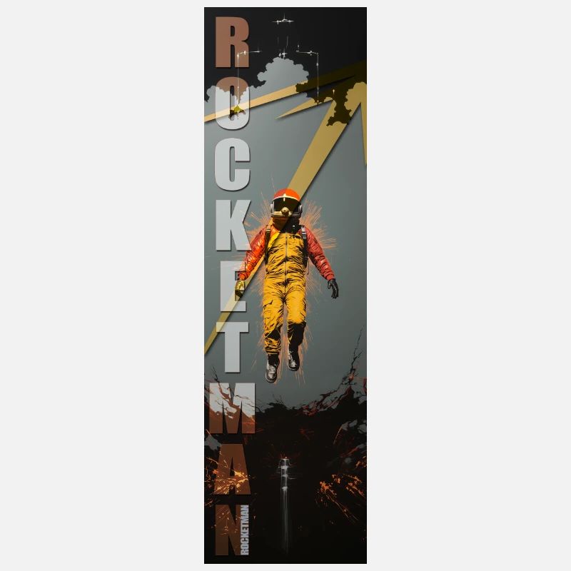 "ROCKETMAN Astronaut Illustration"