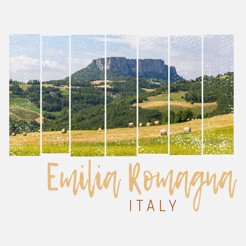 Emilia-Romagna in Italy Panorama Souvenir