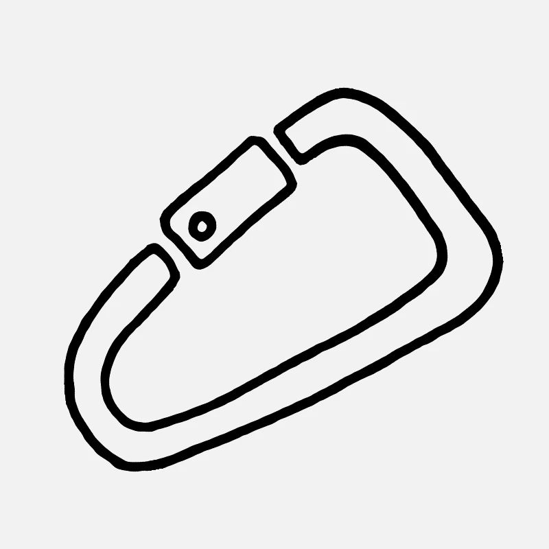 Karabiner klettern