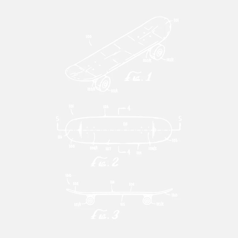 Dessin de plan de skateboard brevet Skateboard
