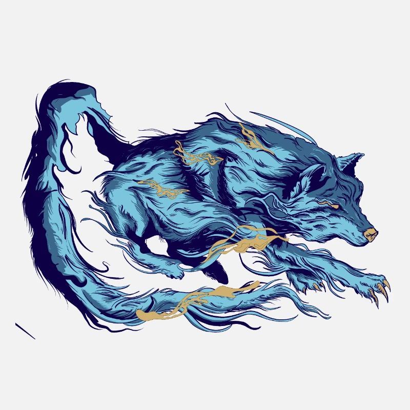Blauer Wolf