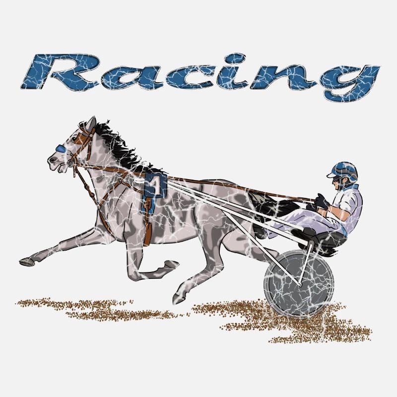 Rennpferd mit Jockey in Dynamik