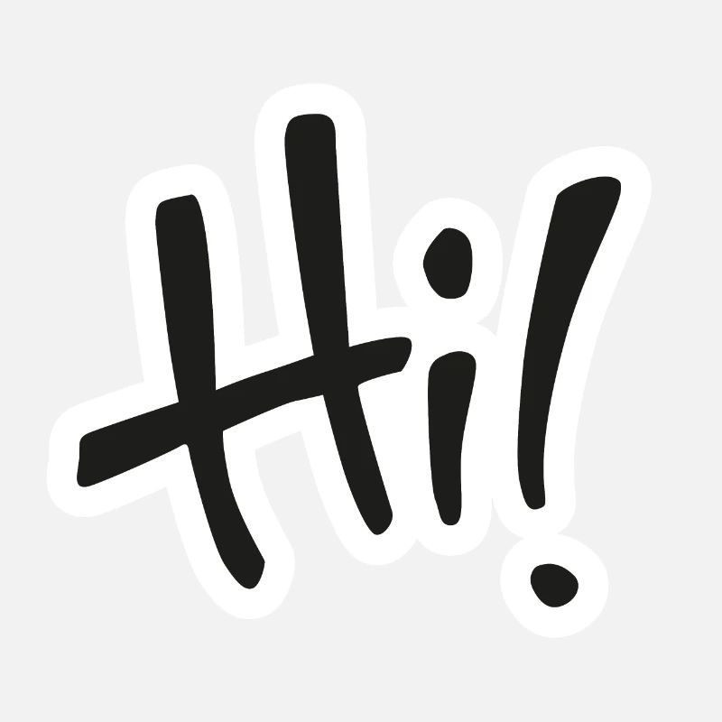 Hi! text