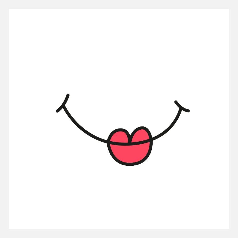 Visage de rire