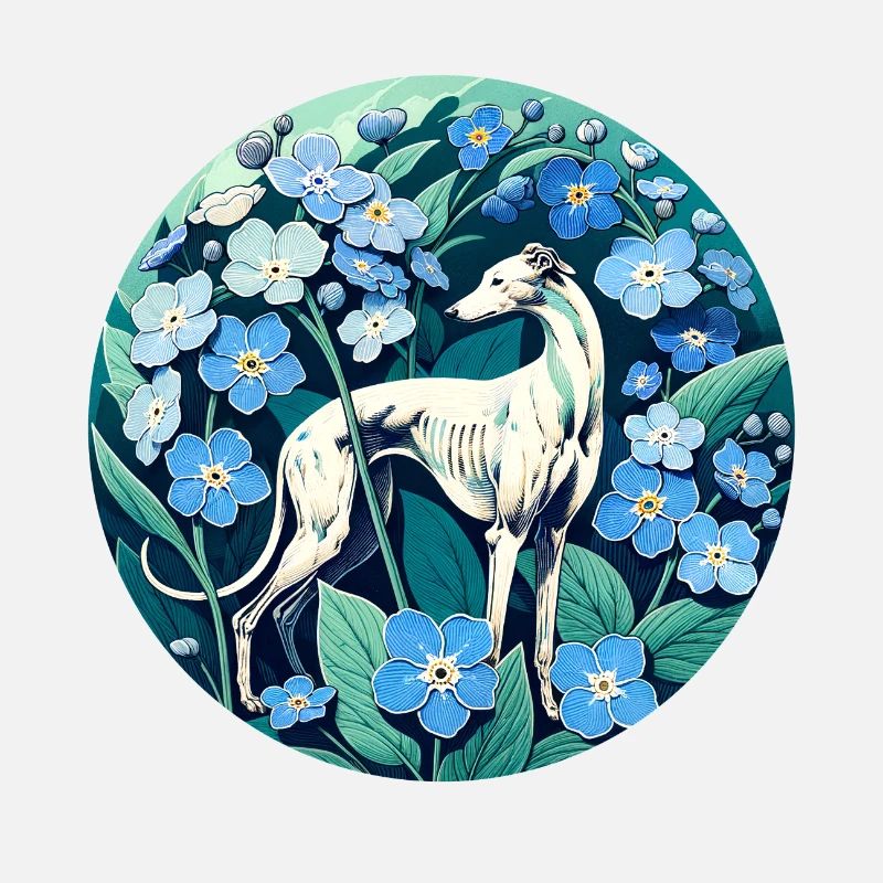 Greyhound Forget Me Nots