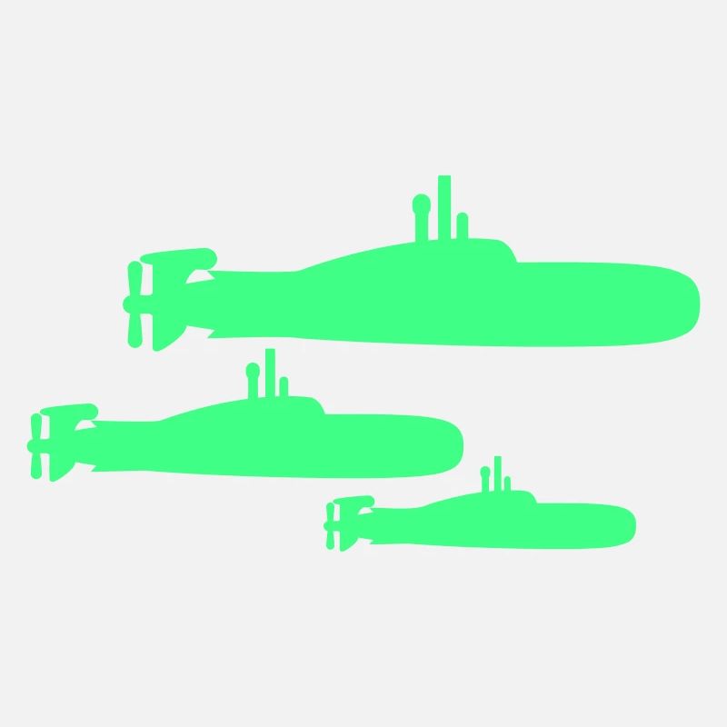 3 Submarines Fleet Three Squadrons Group Team Crew